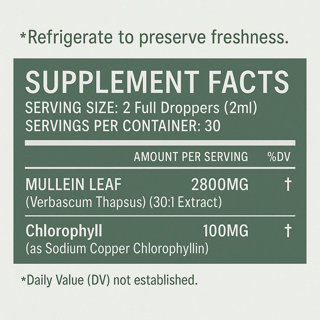 Clerivia. Mullein Leaf Extract